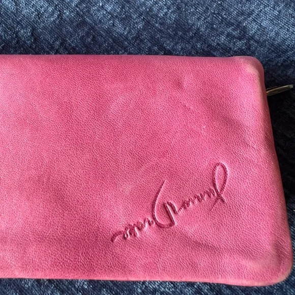 Junior Drake Pink Leather Zip Around Wallet Butter Soft Foldout Organizer - Picture 16 of 16